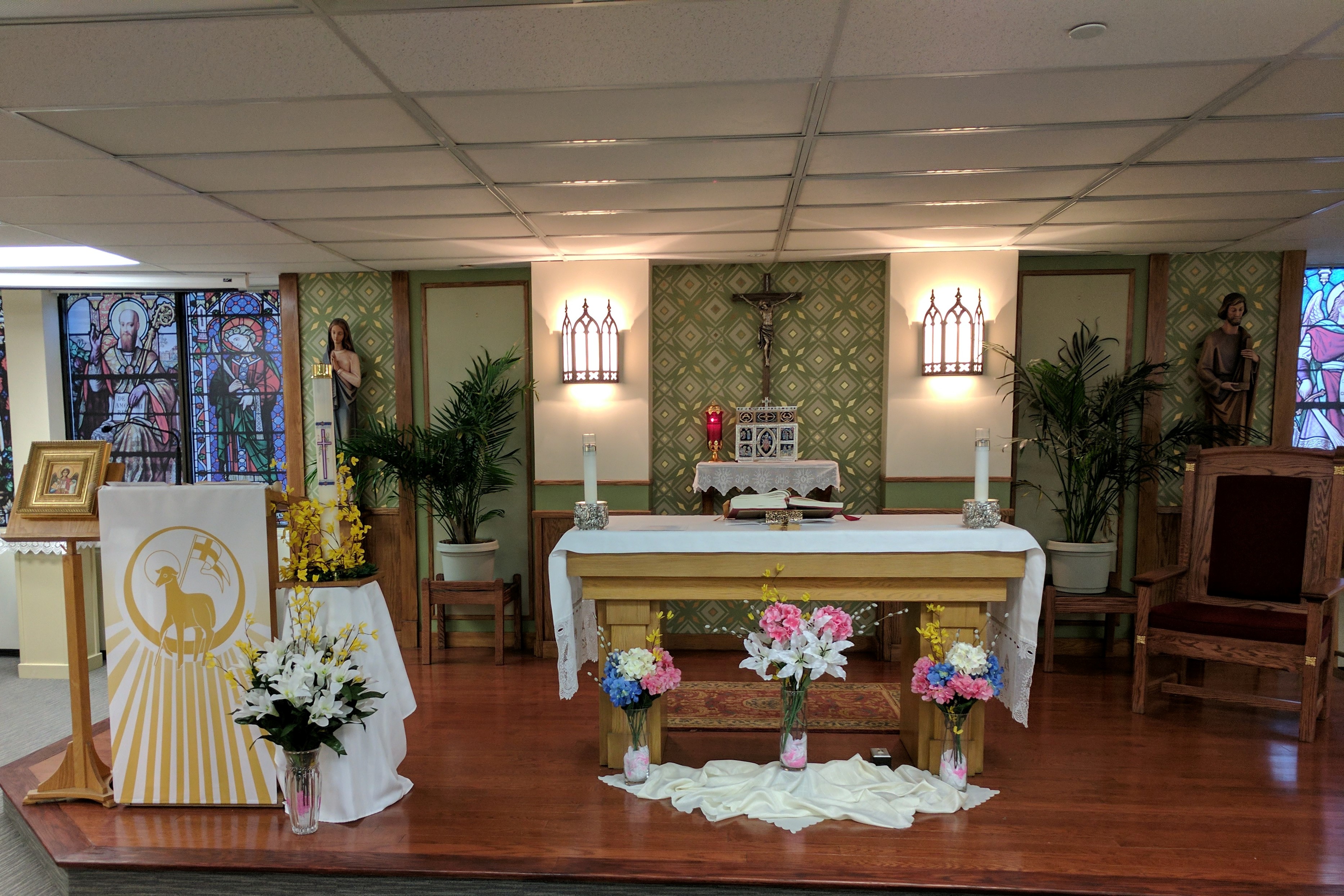 A photo of our sanctuary during Easter